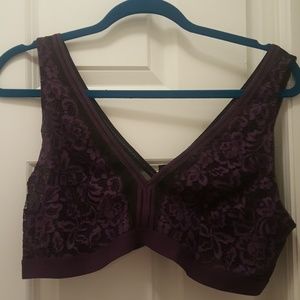 Torrid Bralette Size 1 Purple and Black